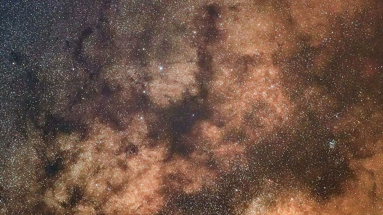 Wallpaper nebula, universe, stars, brown