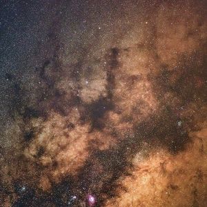 Preview wallpaper nebula, universe, stars, brown