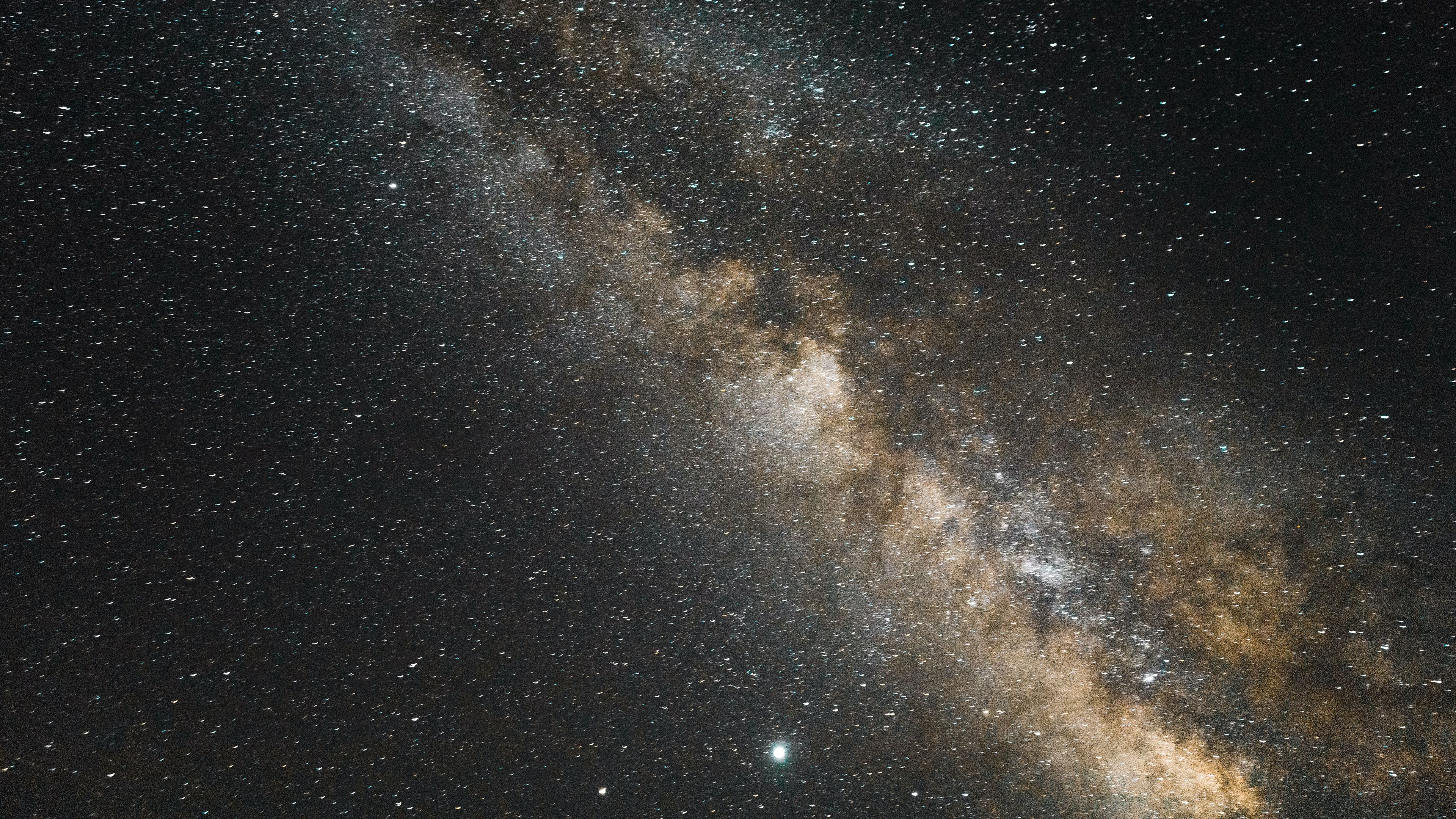 3840x2160 Wallpaper nebula, universe, stars, brown, galaxy