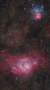 Preview wallpaper nebulae, stars, space, dark
