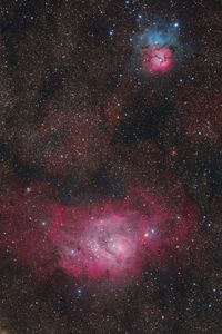 Preview wallpaper nebulae, stars, space, dark