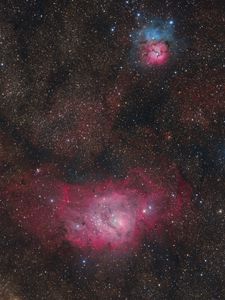 Preview wallpaper nebulae, stars, space, dark