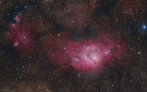 Preview wallpaper nebulae, stars, space, dark