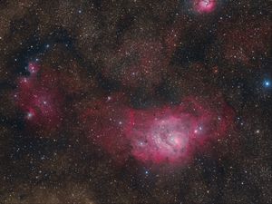 Preview wallpaper nebulae, stars, space, dark