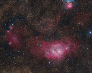 Preview wallpaper nebulae, stars, space, dark