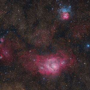 Preview wallpaper nebulae, stars, space, dark