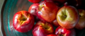 Preview wallpaper nectarines, fruit, plate