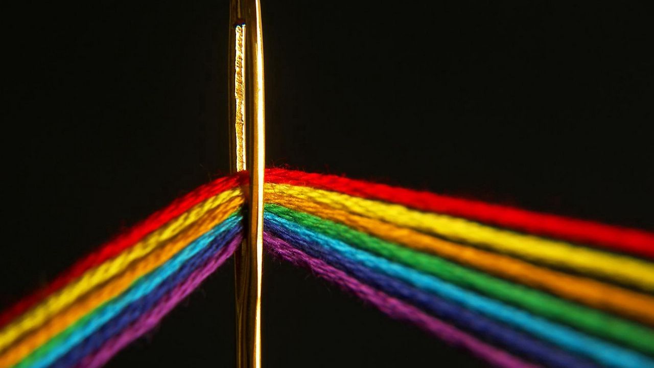 Wallpaper needle, thread, color, spectrum