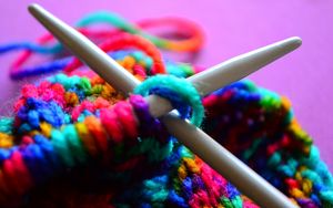 Preview wallpaper needles, thread, knitting