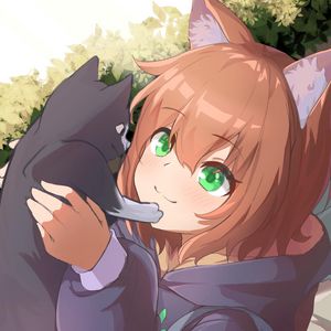 Preview wallpaper neko, ears, cat, anime, cute