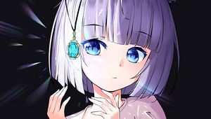 Preview wallpaper neko, ears, crystal, anime, art