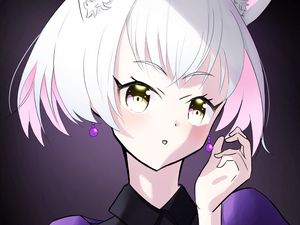 Preview wallpaper neko, ears, girl, anime