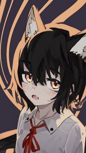 Preview wallpaper neko, ears, glance, anime