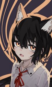 Preview wallpaper neko, ears, glance, anime