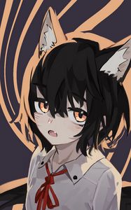 Preview wallpaper neko, ears, glance, anime