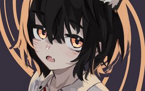 Preview wallpaper neko, ears, glance, anime