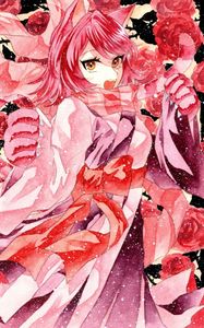 Preview wallpaper neko, ears, pink, anime, art