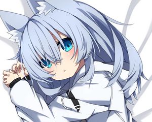 Preview wallpaper neko, ears, skirt, anime, art, cute