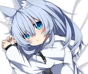 Preview wallpaper neko, ears, skirt, anime, art, cute