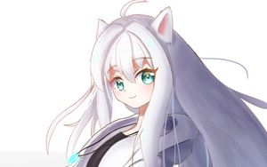 Preview wallpaper neko, ears, tail, anime, art