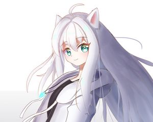 Preview wallpaper neko, ears, tail, anime, art