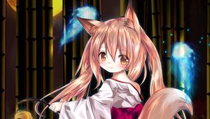 Preview wallpaper neko, girl, kimono, anime, art