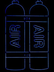 Preview wallpaper neon, air, inscription, glow