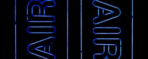 Preview wallpaper neon, air, inscription, glow