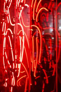 Preview wallpaper neon, backlight, red, night