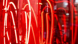 Preview wallpaper neon, backlight, red, night
