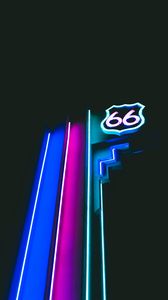 Preview wallpaper neon, backlight, signboard, numbers