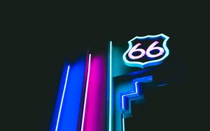 Preview wallpaper neon, backlight, signboard, numbers