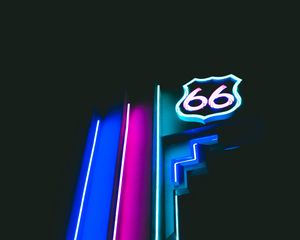 Preview wallpaper neon, backlight, signboard, numbers