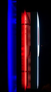 Preview wallpaper neon, backlight, wall, dark, blue, red