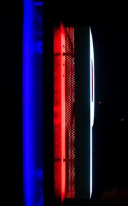 Preview wallpaper neon, backlight, wall, dark, blue, red