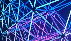 Preview wallpaper neon, construction, glow, design