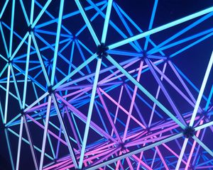 Preview wallpaper neon, construction, glow, design