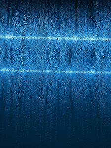 Preview wallpaper neon, drops, glass