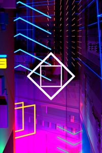 Preview wallpaper neon, glow, colorful, design