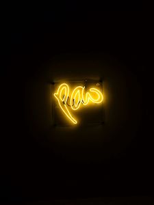 Preview wallpaper neon, glow, text, darkness, dark