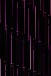 Preview wallpaper neon, glow, wall, shape, lines, geometric, architecture