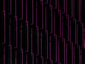 Preview wallpaper neon, glow, wall, shape, lines, geometric, architecture