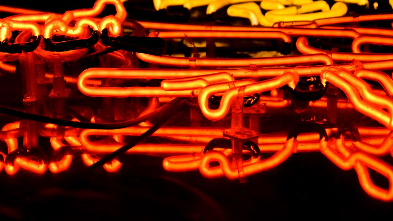 Wallpaper neon, lamps, light, bright, electric