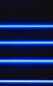 Preview wallpaper neon, lamps, stripes, light, blue