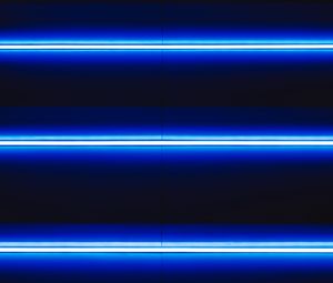 Preview wallpaper neon, lamps, stripes, light, blue