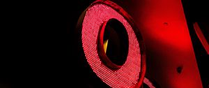 Preview wallpaper neon, letters, red, backlight, dark