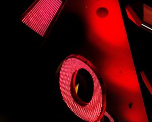 Preview wallpaper neon, letters, red, backlight, dark