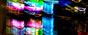 Preview wallpaper neon, light, blur, reflection, abstraction, colorful