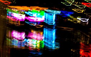 Preview wallpaper neon, light, blur, reflection, abstraction, colorful