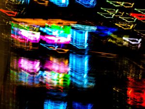 Preview wallpaper neon, light, blur, reflection, abstraction, colorful